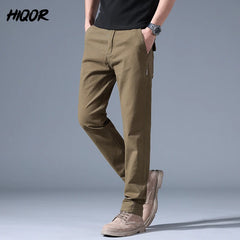 Men's Armygreen Casual Trousers Spring Autumn New In Fashion Versatile