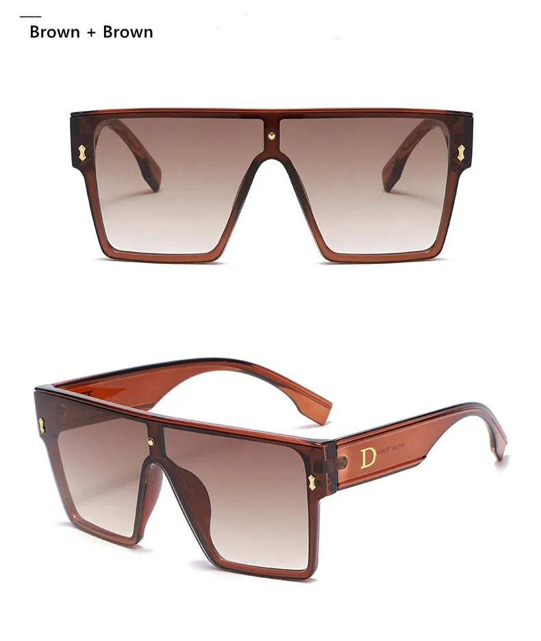 New Fashion Square Sunglasses For Women Men Oversized Frame Luxury Brand Disigner 2021 Sun Glasses UV400 Wholesale