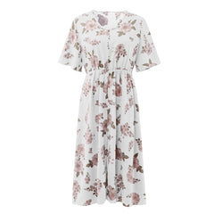 Floral Oversized Long Dress for Women Clothing Summer Plus Size Boho Beach