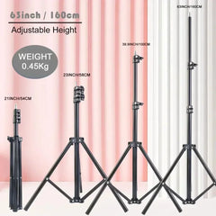 160cm Live Broadcast Tripod Landing Type Camera Selfie Video Light Frame