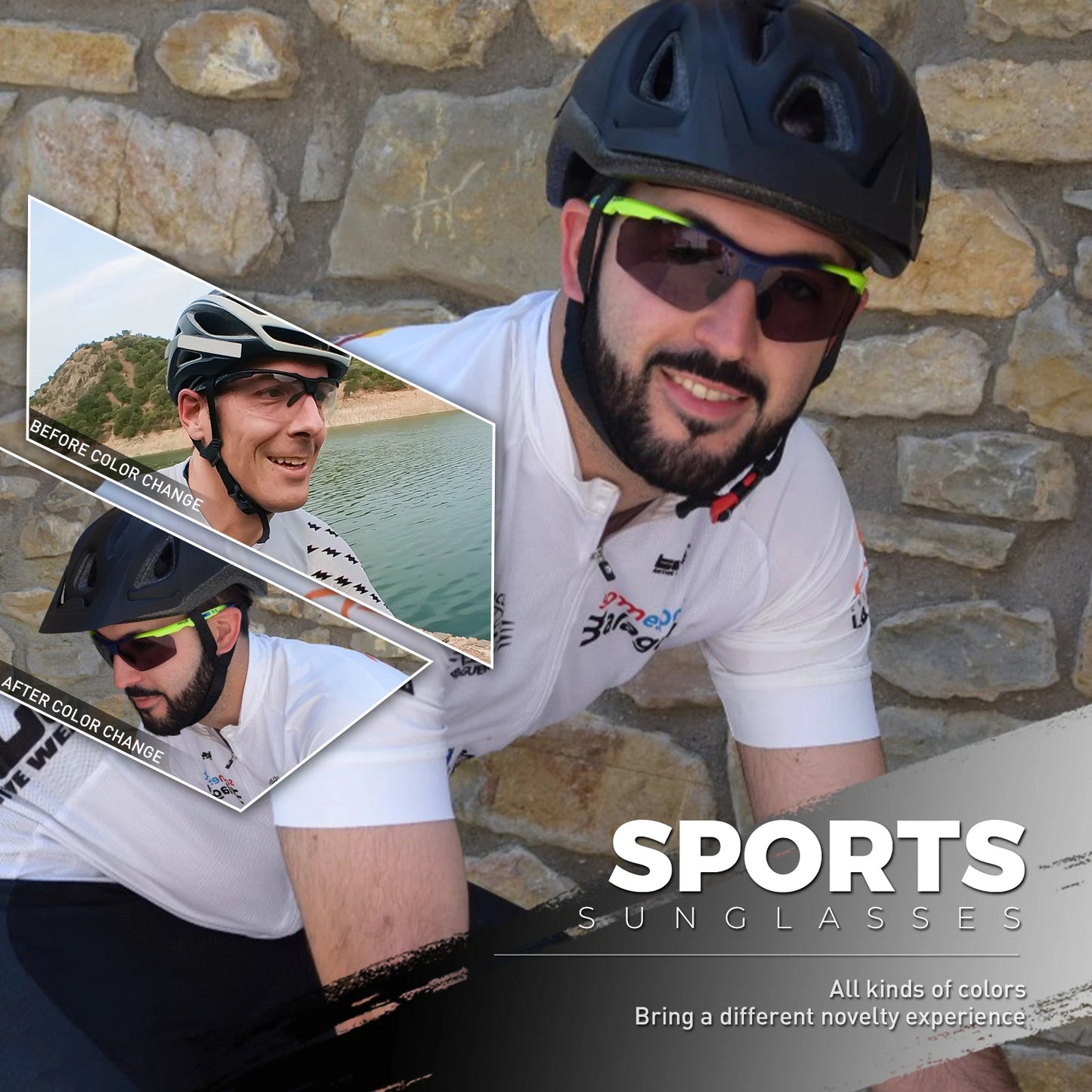 Sunglasses Cycling Glasses Bike Running Man Sun Bicycle Sports MTB Road