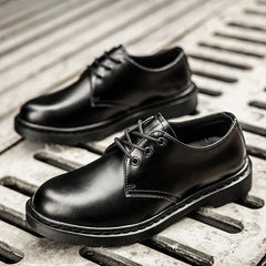 Oxford Mens Dress Shoes lace up fashion Formal Business genuine Leather