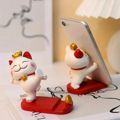 For Mobile Phones And Tablets Stand Cute Cartoon Cat Mobile Phone Stand