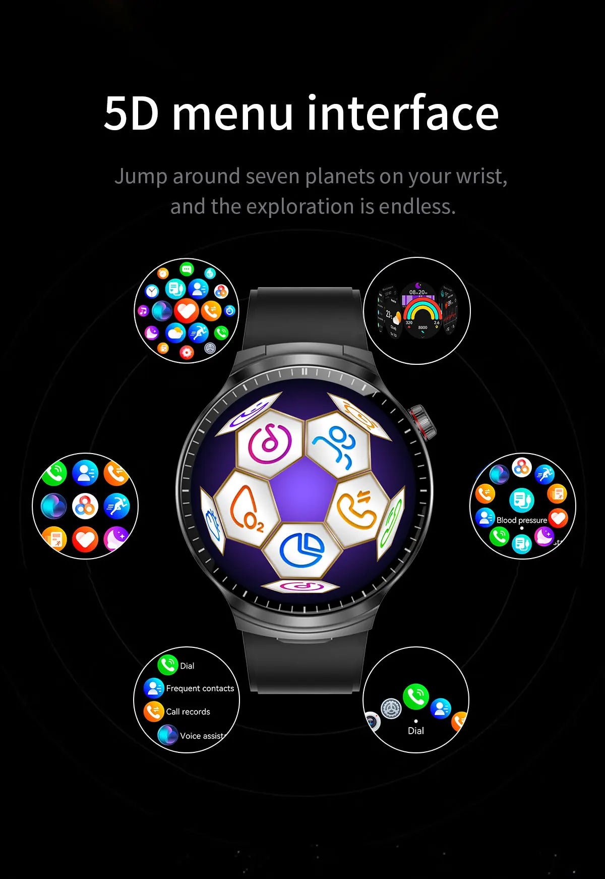 LIGE 2025 New TWS 2-In-1 Headset Smart Watch 1.85" Bluetooth Call Men Earphone Smartwatch Heart Rate Health Monitor Music Watch