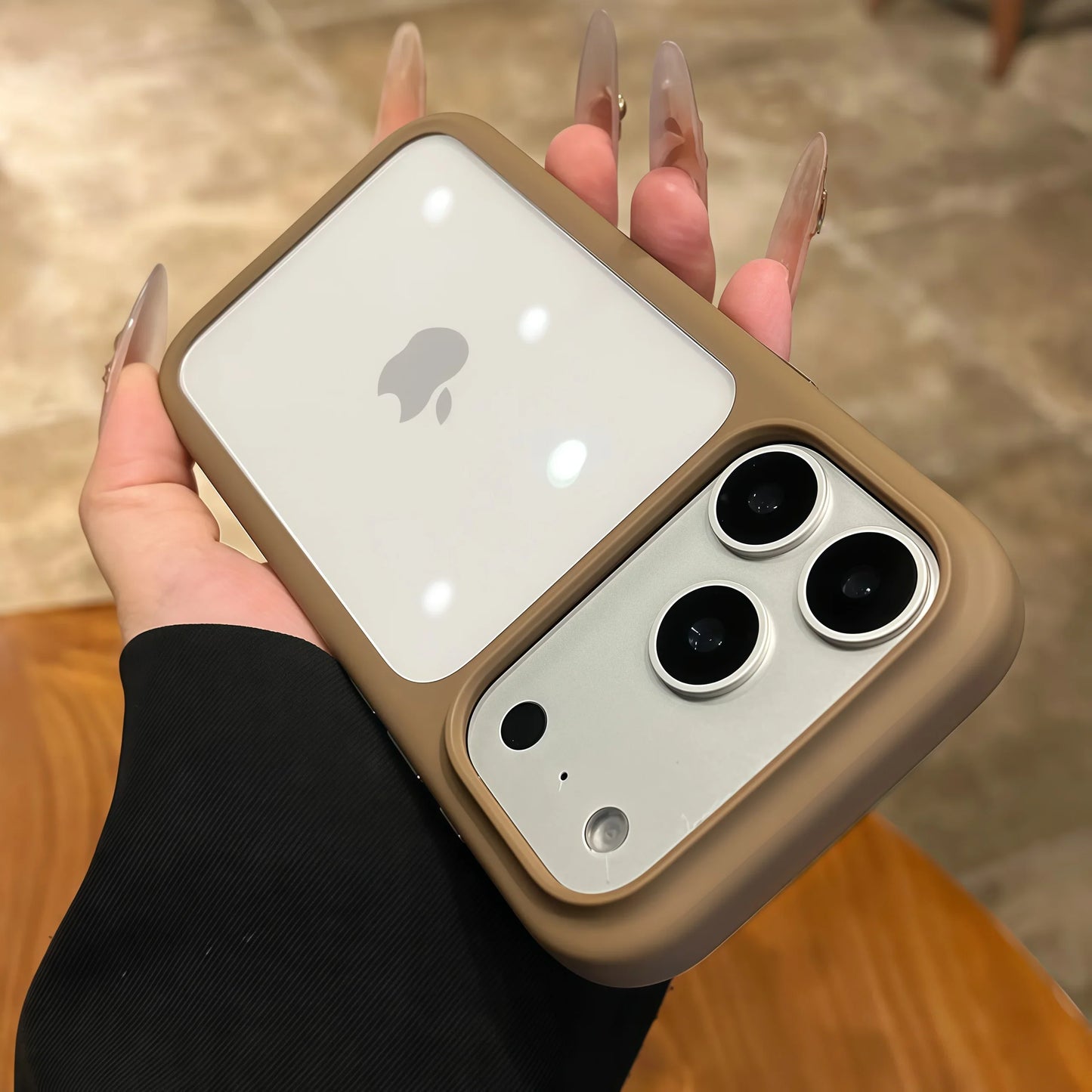 Advanced Silicone Soft Edge Transparent Hard Back Panel Case For iPhone 17 17 Pro 17 Pro Max Shockproof Phone Case Cover Gift