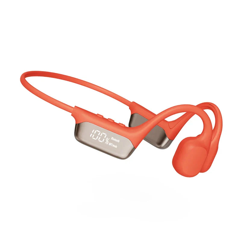 Swimming Earphone IPX8 Waterproof Bone Conduction Headphones MP3 Player Wireless Bluetooth 5.4 Headset LED Display With 32G RAM