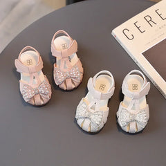 0-3 Years Baby Girl Sandals Rhinestone Princess Shoes Infant Sandals Summer