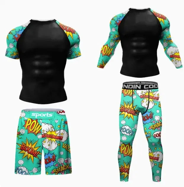 Ensembles de survêtement d'entraînement Rashguard pour enfants, combinaison de sport pour figurines, uniforme de grappin