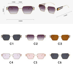 Sunglasses Women Metal Frame Glasses Fashion Brand Designer Vintage Eyewear