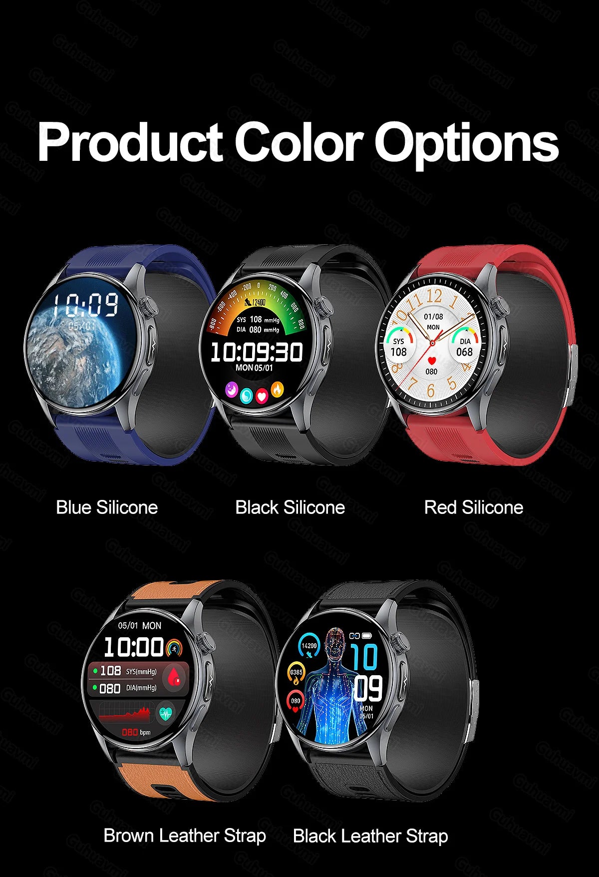 Smartwatch  AMOLED Screen Call ECG Sport Watchs