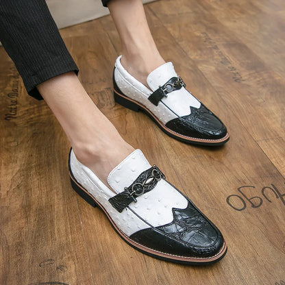 2024 Brand Elegant Men's Formal Shoes Designer Casual Dress Shoes Men Moccasins Wedding Luxury Social Shoe Male Leather Loafers