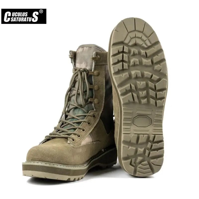 Men Desert Tactical Military Boots Mens Working Safty Shoes Army Combat Boots