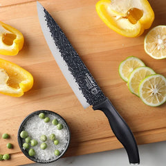 Hammer Pattern Kitchen Knives Set Stainless Steel Chef Knife Non-stick Slicing Sharp