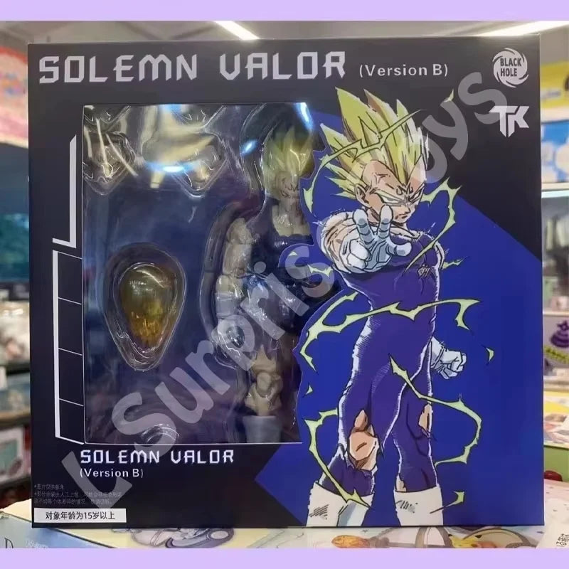 Black Hole TK Custom Dragon Ball Z Super Saiyan SSJ Majin Vegeta Battle Damage Full Power Anime Action Figures Models Gifts Toys