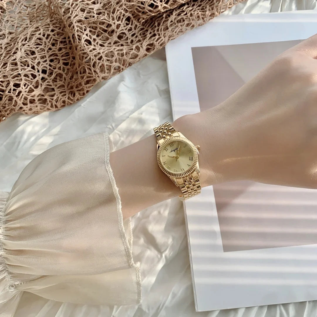 Gold Watch Women Watches Ladies Large dial Steel Women's Bracelet Watches Female Clock Relogio Feminino Montre Femme