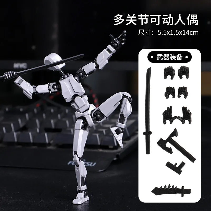 Multi-Jointed Movable Shapeshift Robot 3D Printed Mannequin Dummy 13 Action Figures Toys Kids Adults Parent-children Games gifts