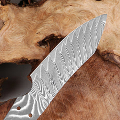 Forged Damascus Steel Utility Fruit Knife Blank Blade for Knife Making,Diy Full Tang Ultra