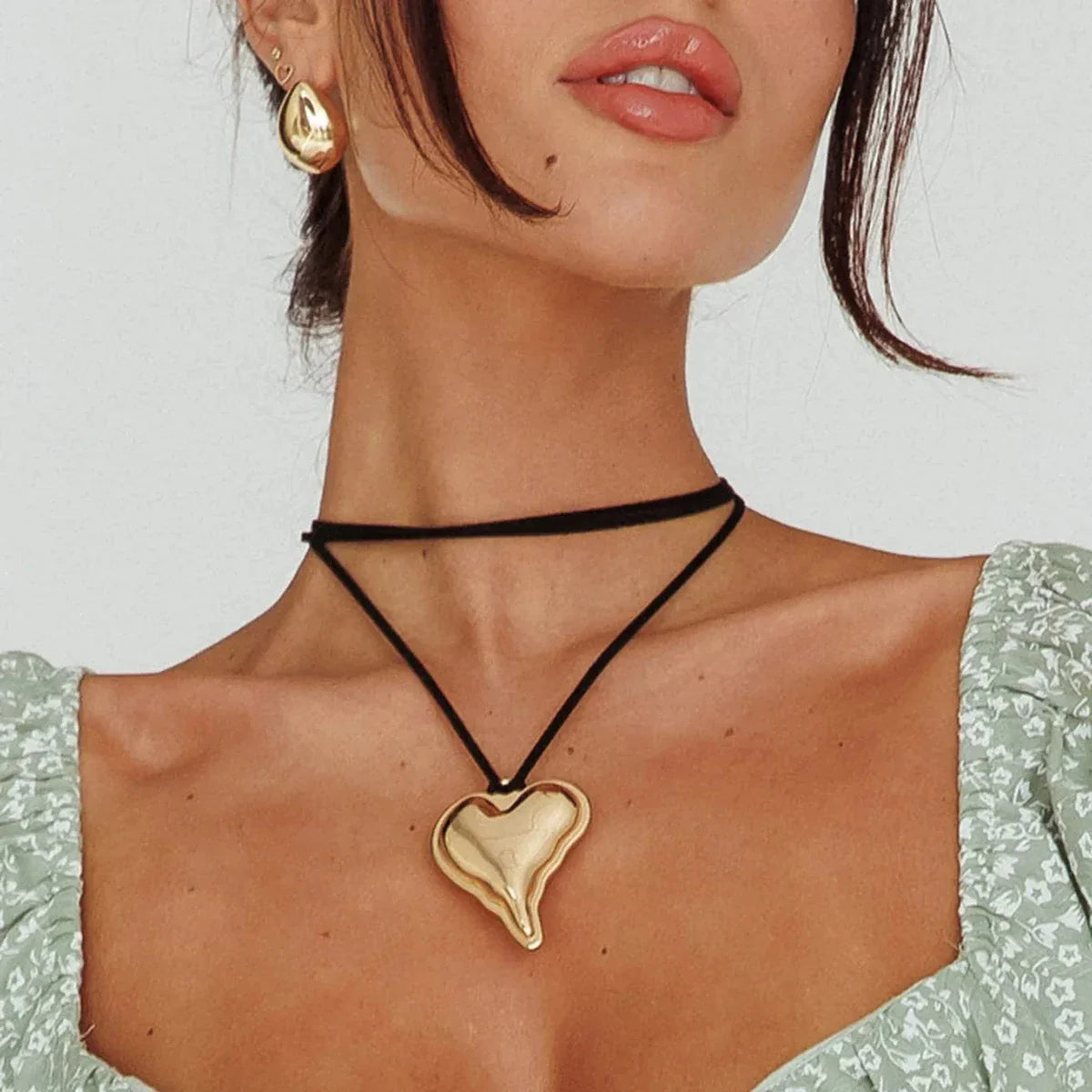 Uworld Waterproof Stainless Steel Micro Trend Cord Necklaces Women Statement Metal 18K Gold Plated Trendy 2024 Jewelry collares