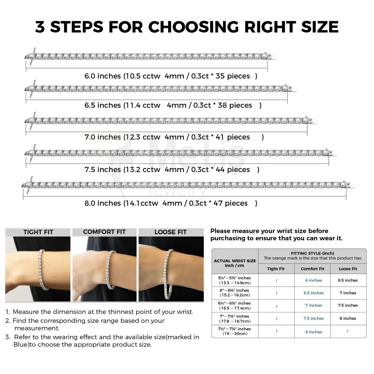 Dainty Full Moissanite Tennis Bracelet 18k Gold Plated 925 Sterling Silver D Color Lab Created Diamond Bracelet for Women Men