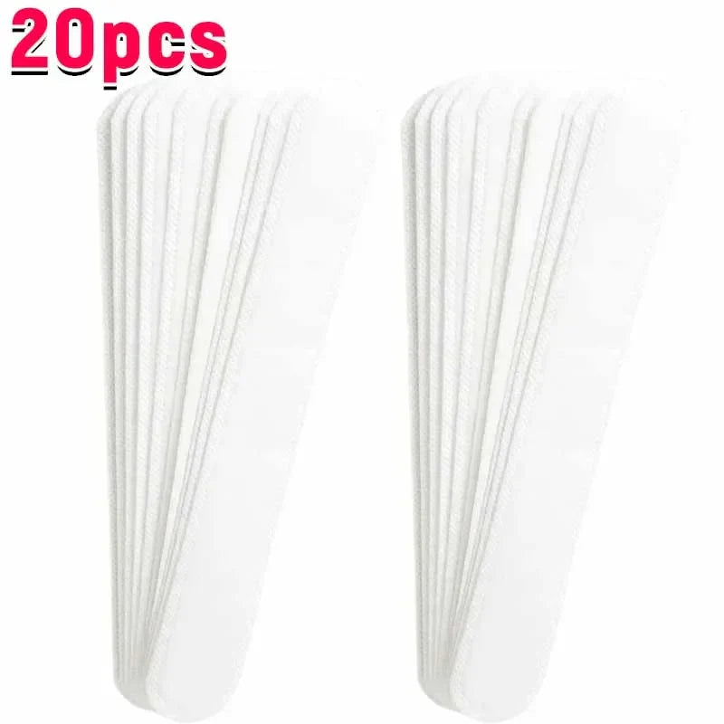 10-40pcs Women's Hat Sweat Absorber Stickers Men Anti-dirt Sports Belt Cap Rim Invisible White Tape Hat Size Reducer Liner Pads