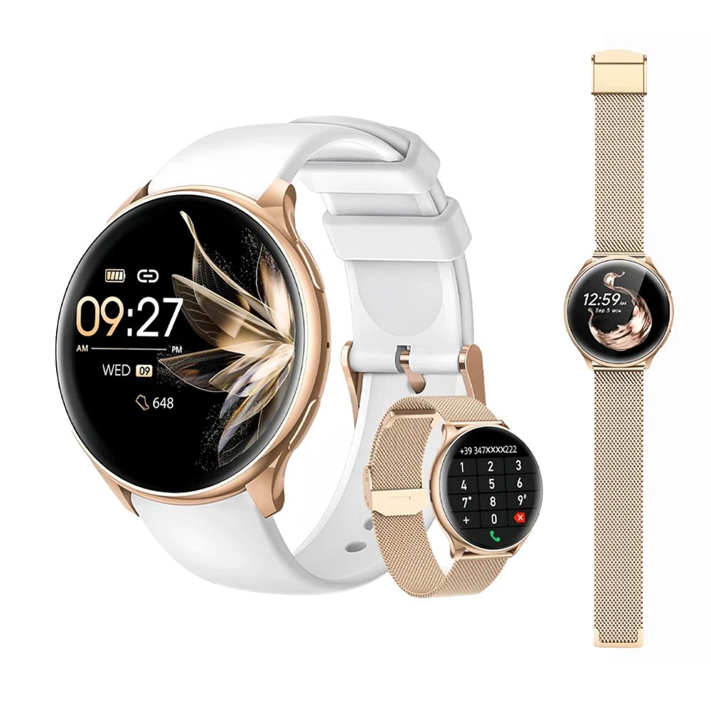 Smart Watch for Women, 1.20" Fitness Watch with HR/BP/SpO2 Monitor, Female Cycle Tracking, IP67 Waterproof, for Android & iPhone