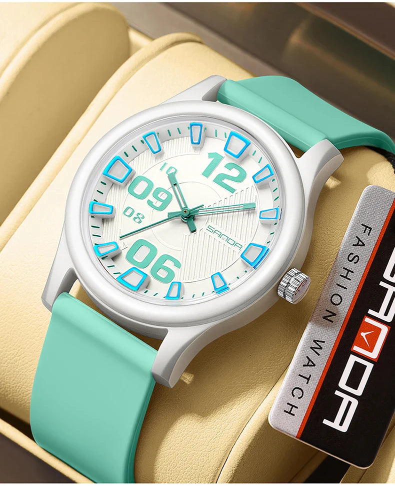 Fashion women's watches, simple casual Soft silicone strap lady watches waterproof, nurse watches for woman, ladies wristwatch