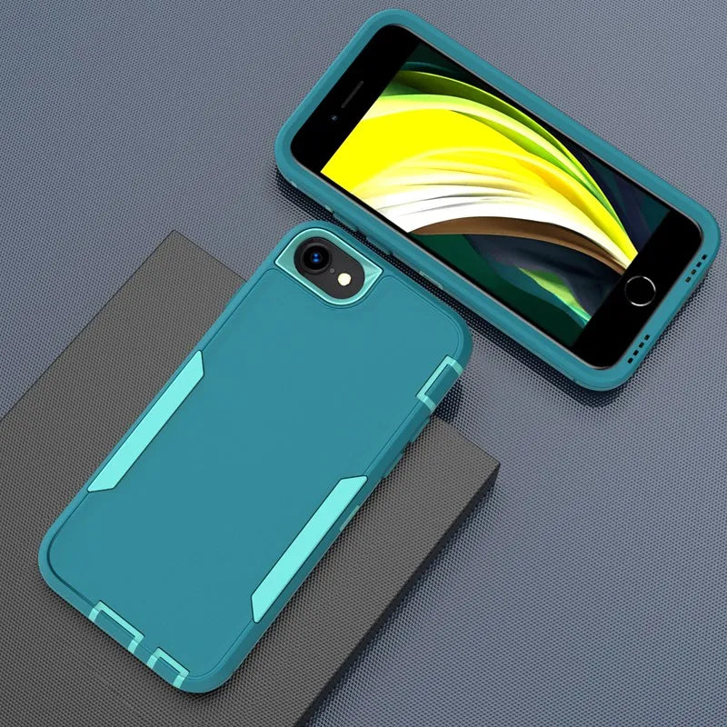 For iPhone SE Case Shockproof Matte Phone Bumper Hybrid Protective Cases For iPhone