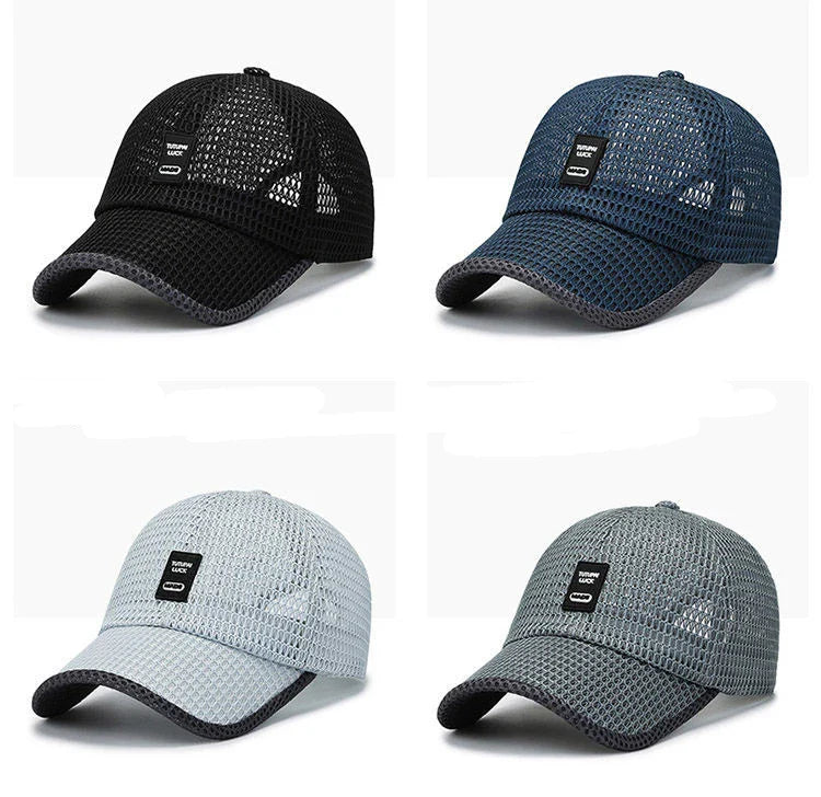 [NORTHWOOD] Men's Mesh Baseball Cap Breathable Summer Caps Dad Hat Outdoor Fishing Hats Bone Gorras Snapback Trucker Cap