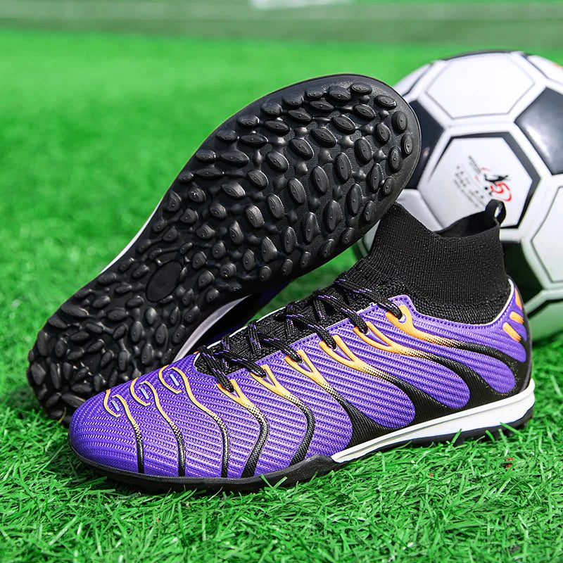 Soccer Cleats Men Sneakers Soccer Shoes Breathable Adult Kids TF/FG Football Boots