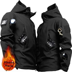 Shark Skin Soft Shell Tactical Jacket Men Fleece Waterproof Mens Jackets