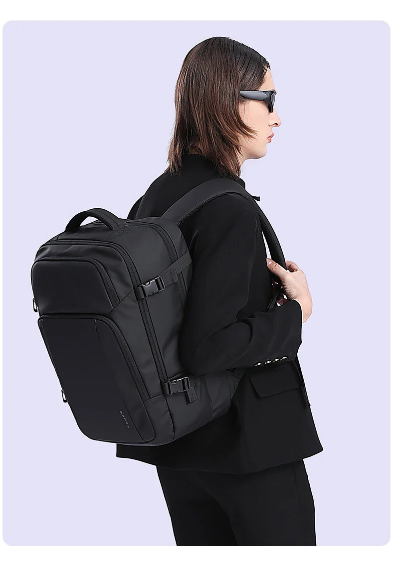 BANGE New Design Large Capacity Oxford Men 15.6 inch Laptop Backpack Softback Business Waterproof Backpacks with USB Charing