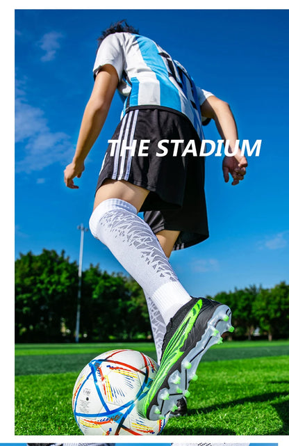 Soccer Shoes For Men Original Outdoor Sports Training Football Boots TF/FG Kids