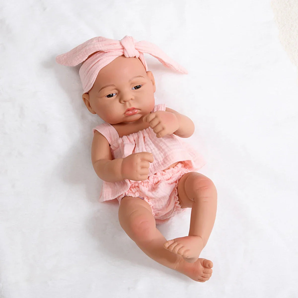 15.75inch 40cm Reborn Dolls Baby  Dolls Toys Girl Lifelike Reborn Dolls Full Body Vinyl Girl Doll Bebe Doll Toy Birthday Gift