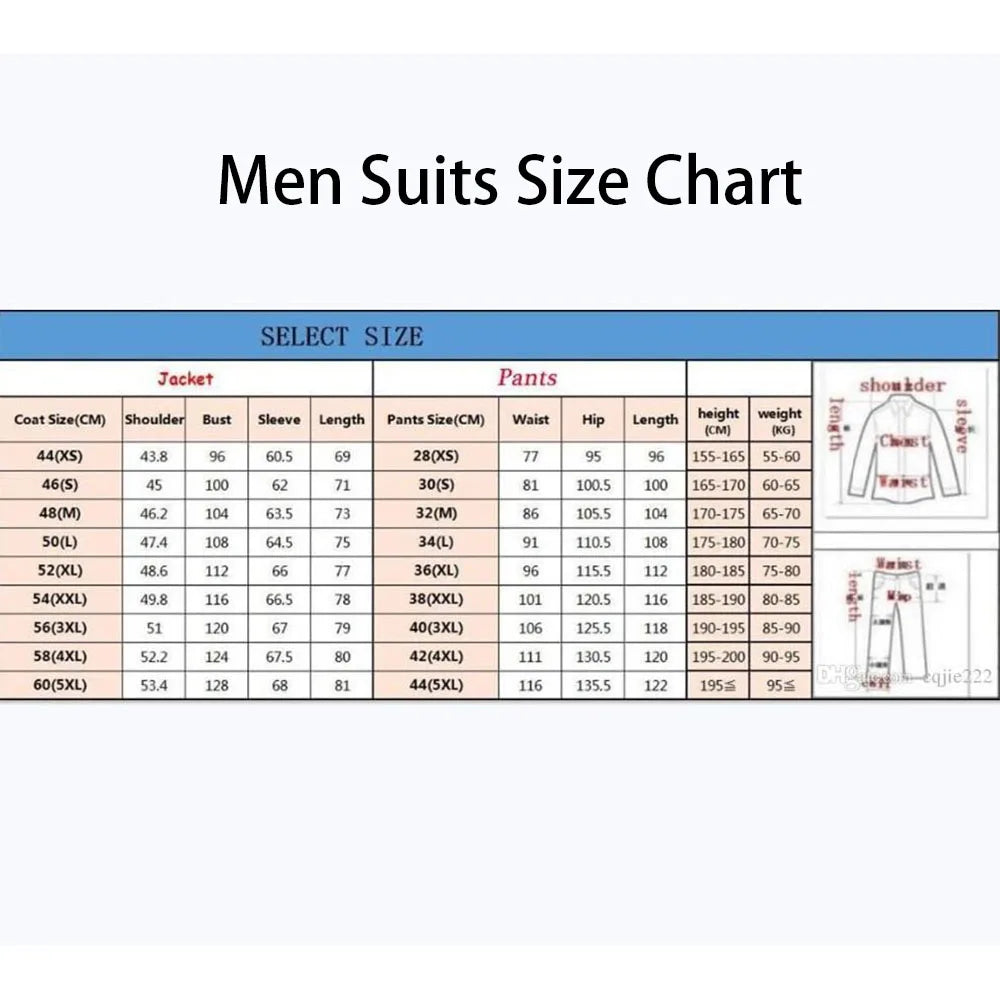 Tuxedo for Mens: White Men Suits Formal Single Breasted Notch Lapel Skinny 2 Piece