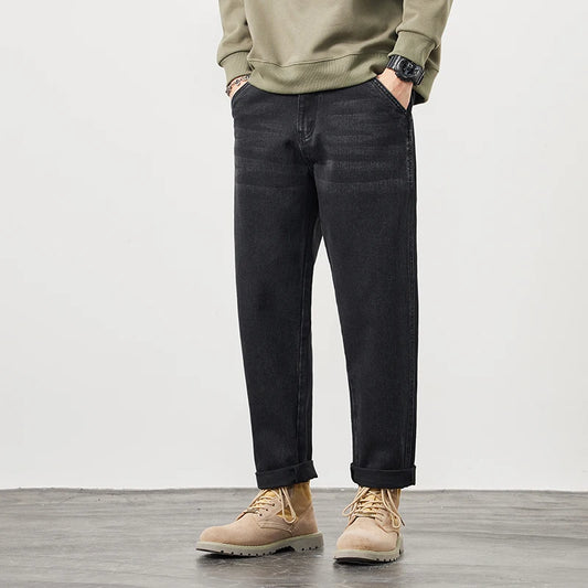 Black Jeans For Men Baggy Pants Loose Fit Harem Pants Streetwear