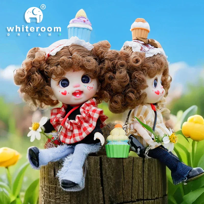 bjd doll Dolls for girls Labbu doll pocket mini blyth girl Doll Barbi cry Baby Rainbow Ball jointed doll Mobile phone Decoration