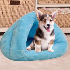 Winter Dog House Soft Plush Pet Cat Bed Round Cushion Warm Basket Cat Sleep Bag