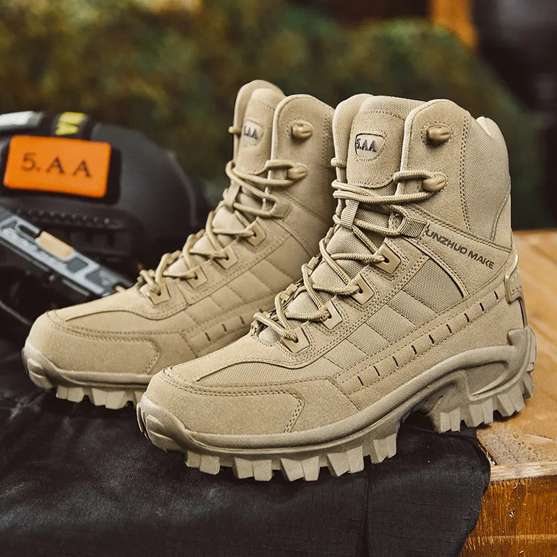 Footwear Military Tactical Mens Boots Special Force Leather Desert Combat Ankle Boot
