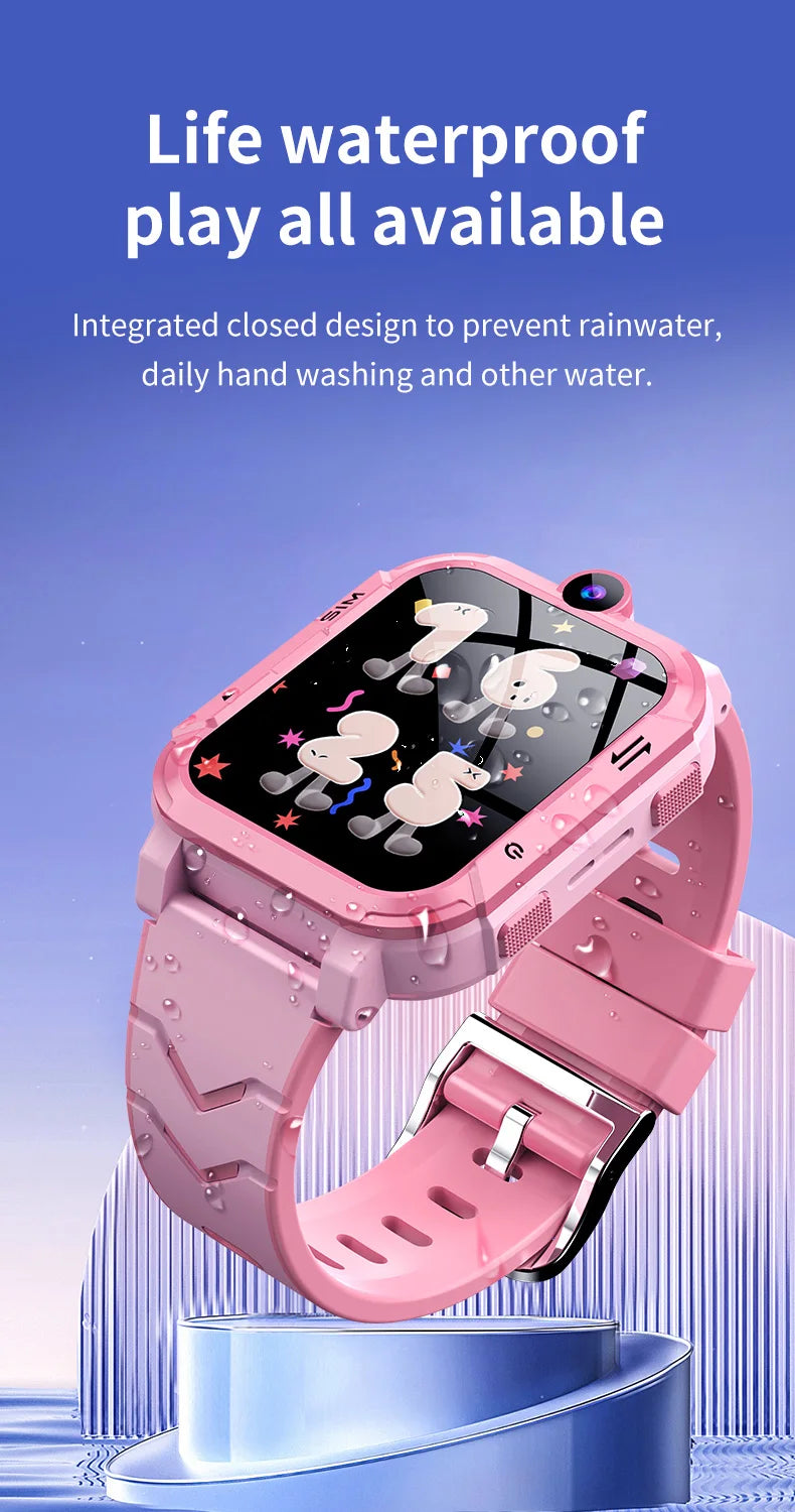 4G Kids Smart Watch GPS WiFi Tracker Location Video Call SOS Call Back Monitor Phone Watch Children Smartwatch Boy Girl Gifts