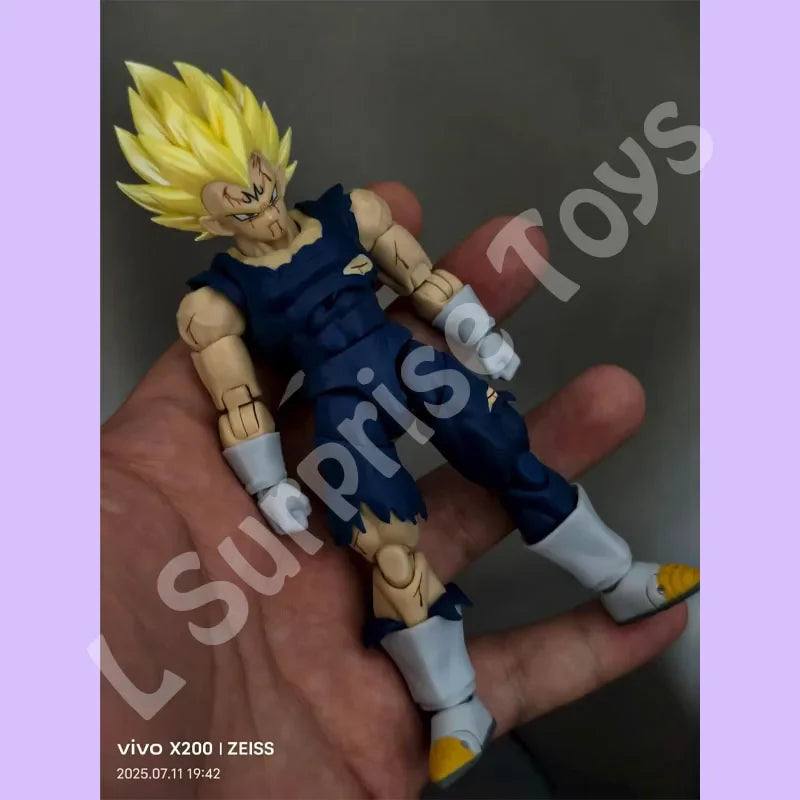 Black Hole TK Custom Dragon Ball Z Super Saiyan SSJ Majin Vegeta Battle Damage Full Power Anime Action Figures Models Gifts Toys