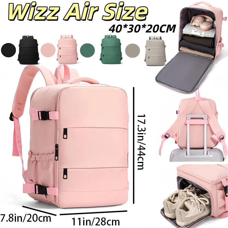 Graceful Stylish Multi-color Backpack Adjustable-strap Lightweight for Commute Daily Use Casual Functional Bag