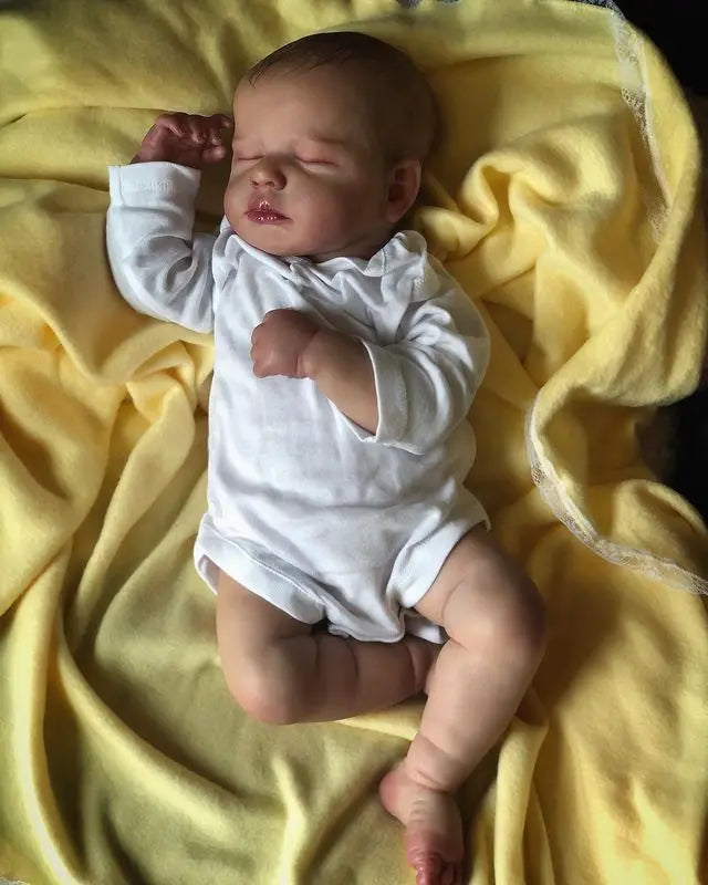 50CM LouLou Reborn Realistic Finished Bebe Reborn Silicone Vinyl Cloth Body Doll Handmade Toy For Girls Christmas Gift