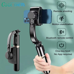 Phone Gimbal stabilizer Wireless Bluetooth selfie stick tripod