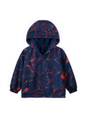 Boys Padded Punching Jacket Monogrammed Toddler Long Sleeve Hooded Zipper Jacket