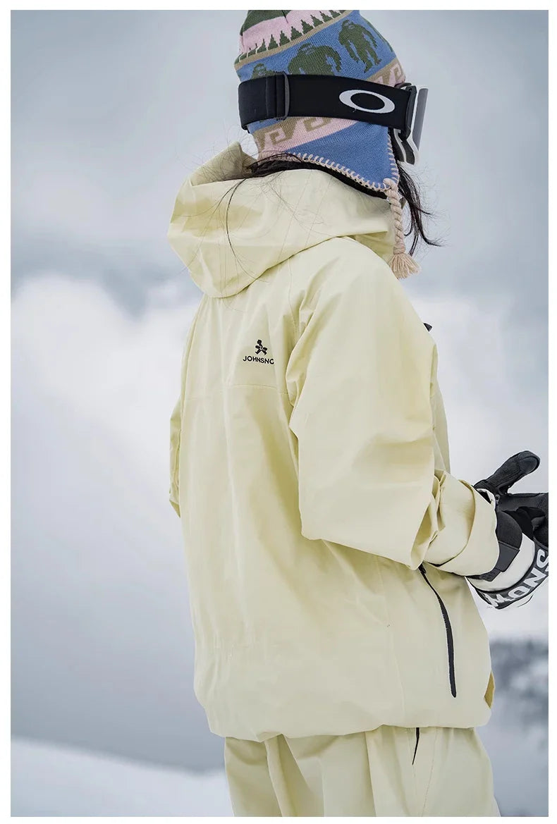 John Snow Winter Ski Suits Men And Women Outdoor Waterproof Breathable Warm Snowboarding Suit Sets Skiing Jacket And Pant