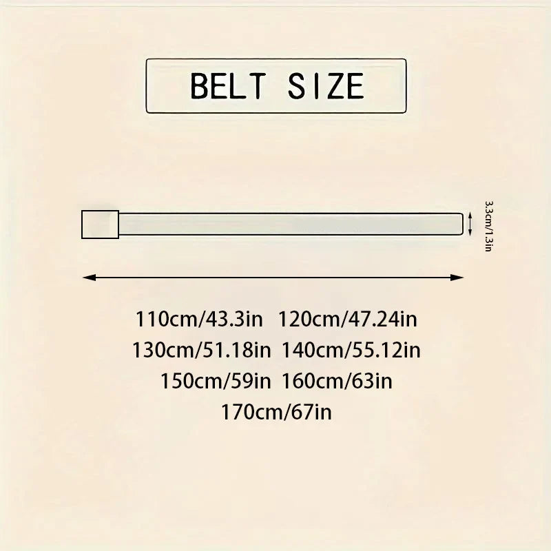OYIFAN Fashion Men's Belt Men's Genuine Leather Belt Automatic Buckle Ratchet Belt Random Adjustment