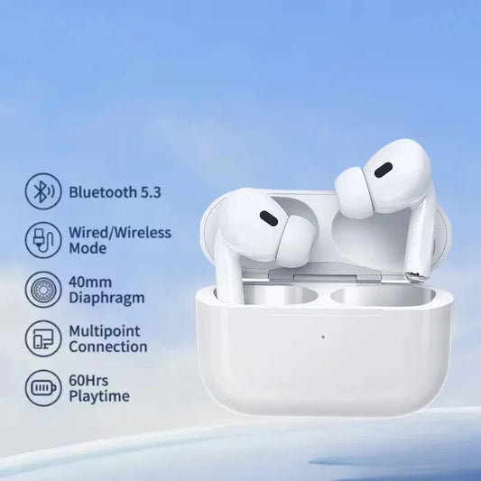 New Wireless Bluetooth Headphones Earphones With Mic Charging Case Clear Sound Long Playtime Compatible With All Smartphone