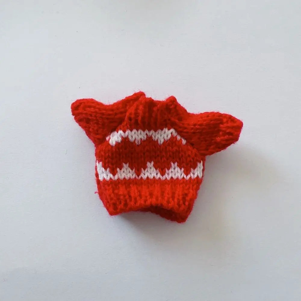 Christmas Style Dolls Sweater Dog Doll Clothes Cute White/Red/Green BJD Doll Clothes Mini 10cm for 16cm/17cm Bjd Doll