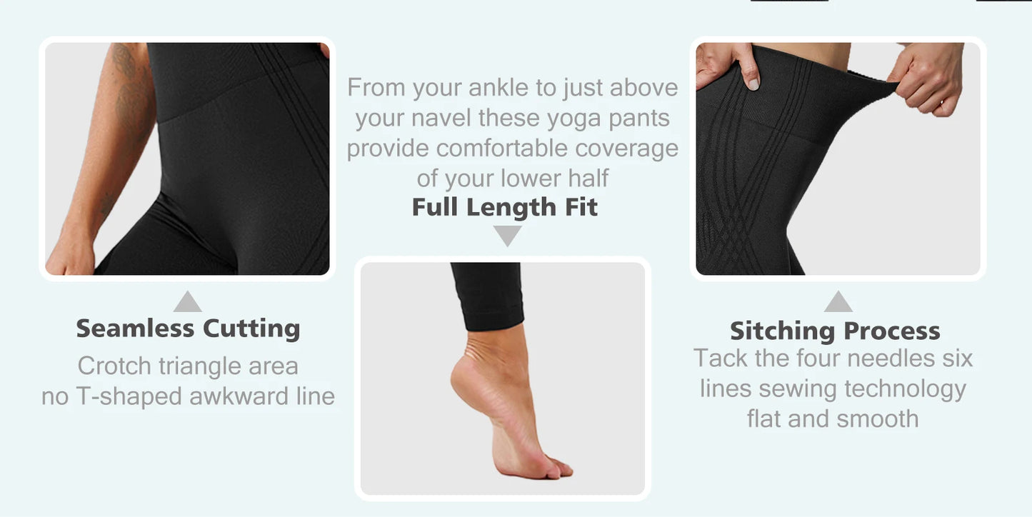 Women's Yoga Leggings High Waisted Leggings Soft Athletic Tummy Control Pants