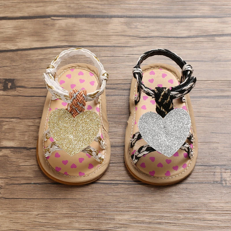 Girls Shoes Summer Casual Garden Sandals Soft Rubber Sole Non-Slip Toddler Shoes